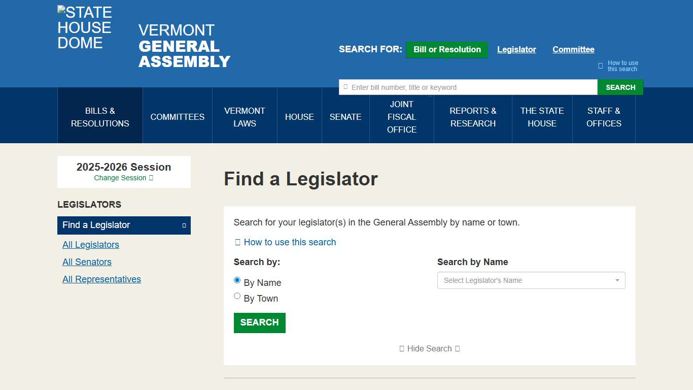 Find a Legislator